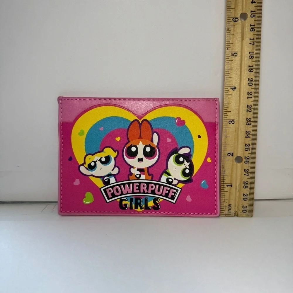 Pink and Yellow Powerpuff Girls Flat wallet NWT